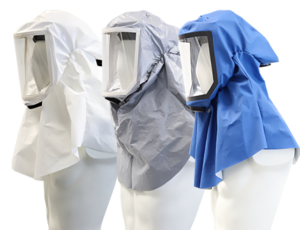 e-breathe Longhood Atemschutzhaube Chemikalienresisiten, Einweg, Mehrweg