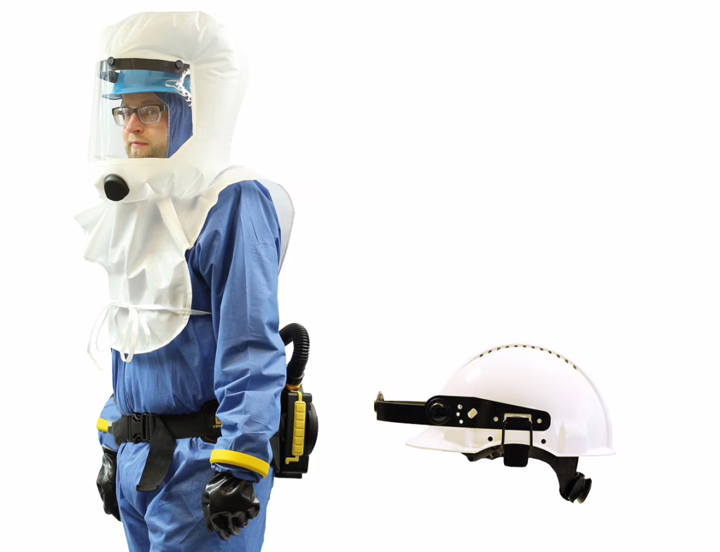 e-breathe Multihood Haube mit e-flow Gebläse und Helmhalterung
