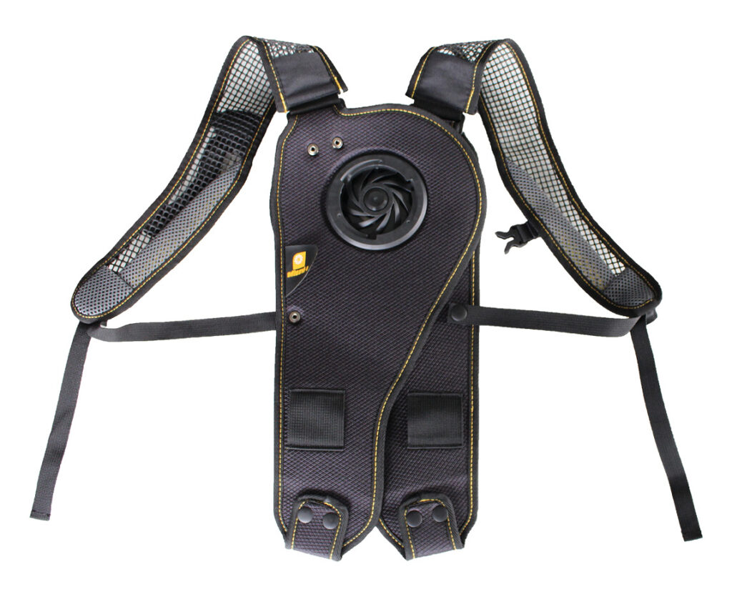 Smartbelt als Rückengurt für Gebläsefiltergeräte